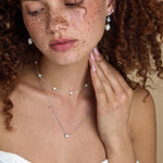 Natural Pearl Choker Necklace in Sterling Silver, Silver or Gold , Genuine Freshwater Pearls, Pearl Necklace