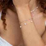 CZ Floating Station Bracelet / Anklet