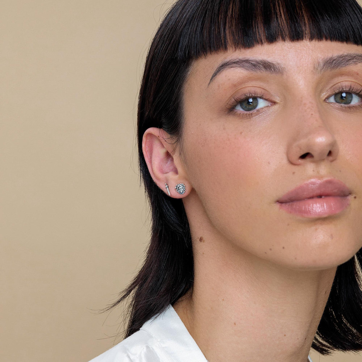 Tiny Dagger Sword Stud Earrings