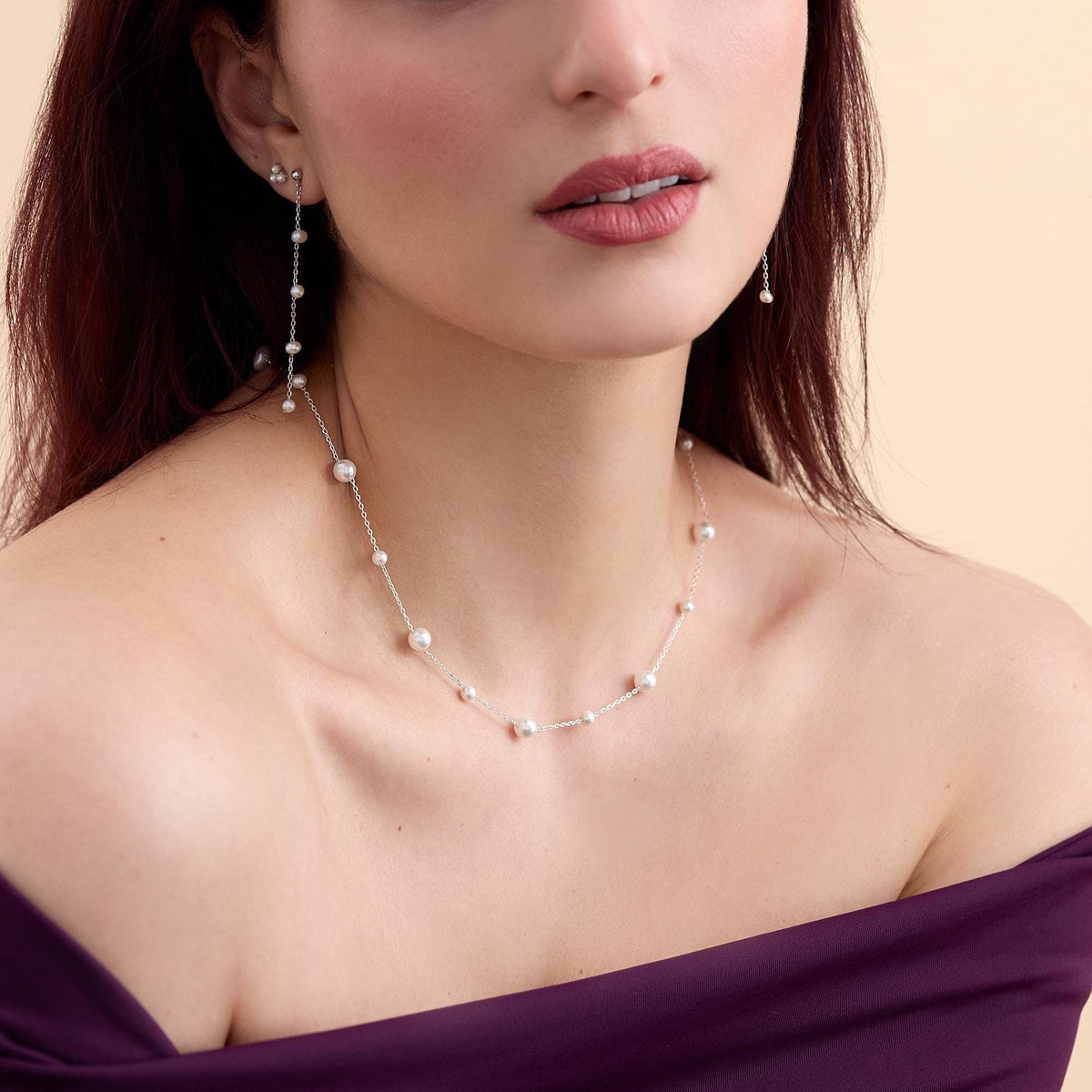 Mother of Pearl Convertible Lariat Necklace