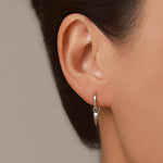 Mismatched Bull Skull and Bird Skull Hoop Earrings