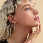 CZ Starburst Tassel Ear Jackets