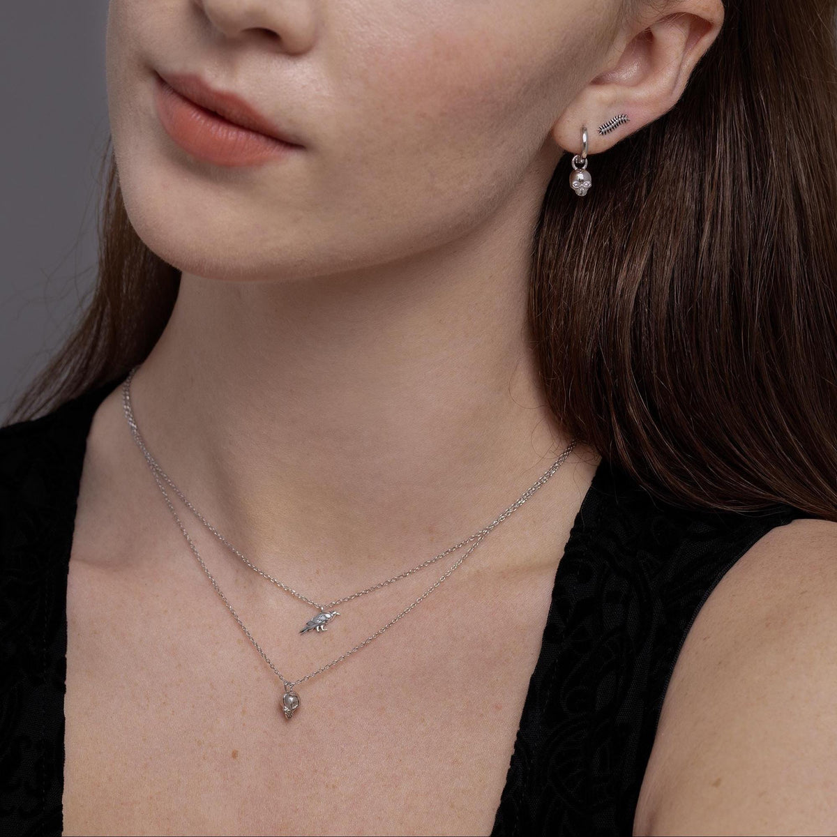 Crow Pendant Necklace