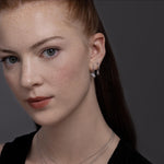 Sterling Silver Hand Huggie Hoops, Silver or Gold, Detachable Cute Hand Hoop Earrings, Palm Earrings