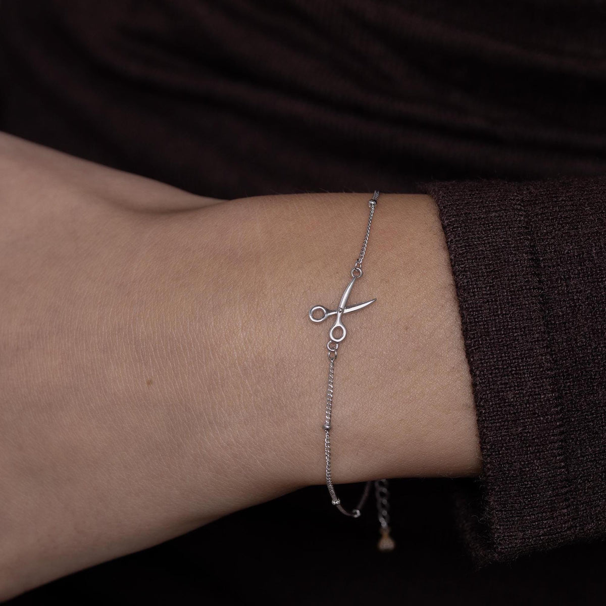 Scissors Charm Bracelet