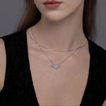 Flying Barn Owl Charm Necklace