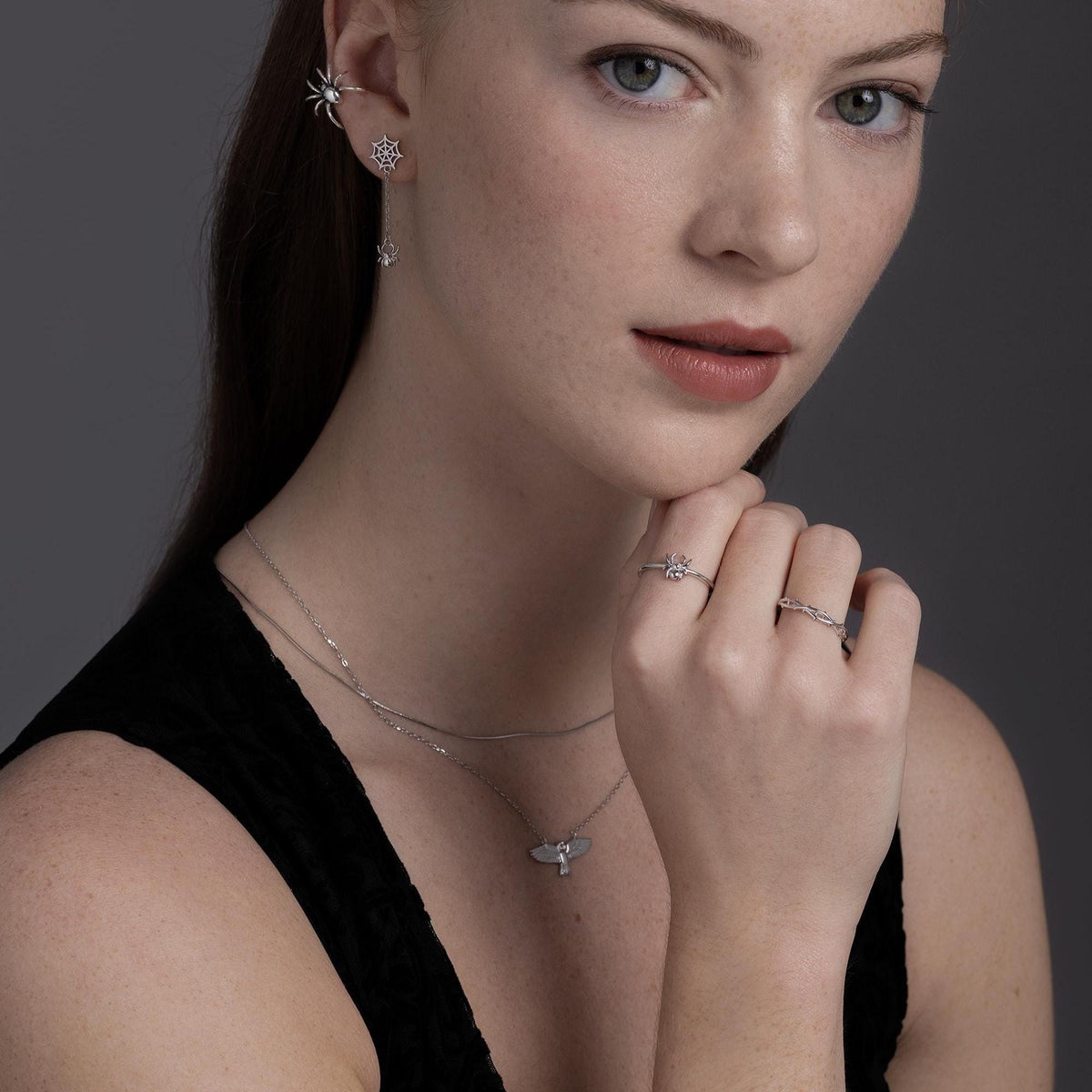 Rose Thorn Statement Ring