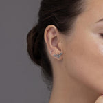 Extra Tiny Crescent Moon Stud Earrings in Sterling Silver - Silver or Gold or Rose Gold - New Moon Earrings - Petite Stud Earrings