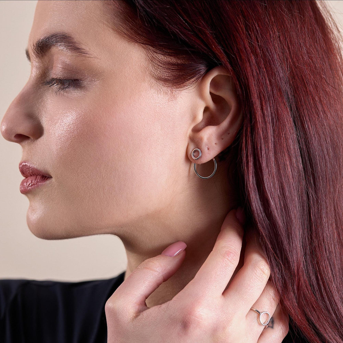 Double Circle Ear Jackets