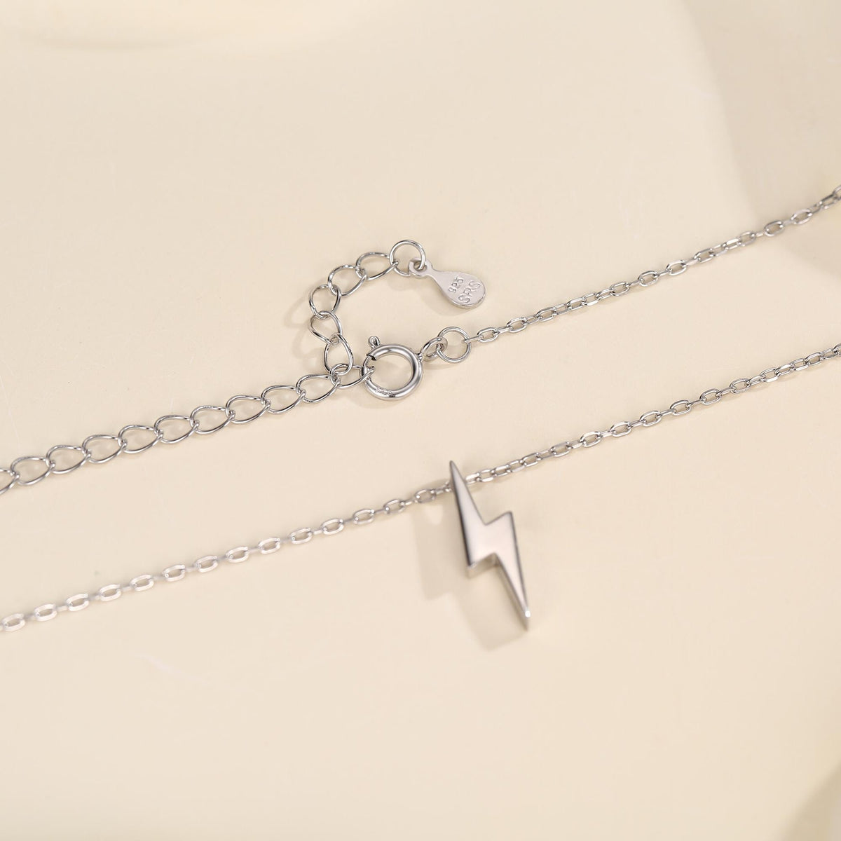Tiny Lightning Bolt Pendant Necklace