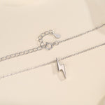 Tiny Lightning Bolt Pendant Necklace