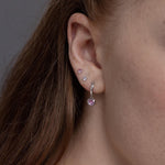 Minimalist Round CZ Stud Earrings