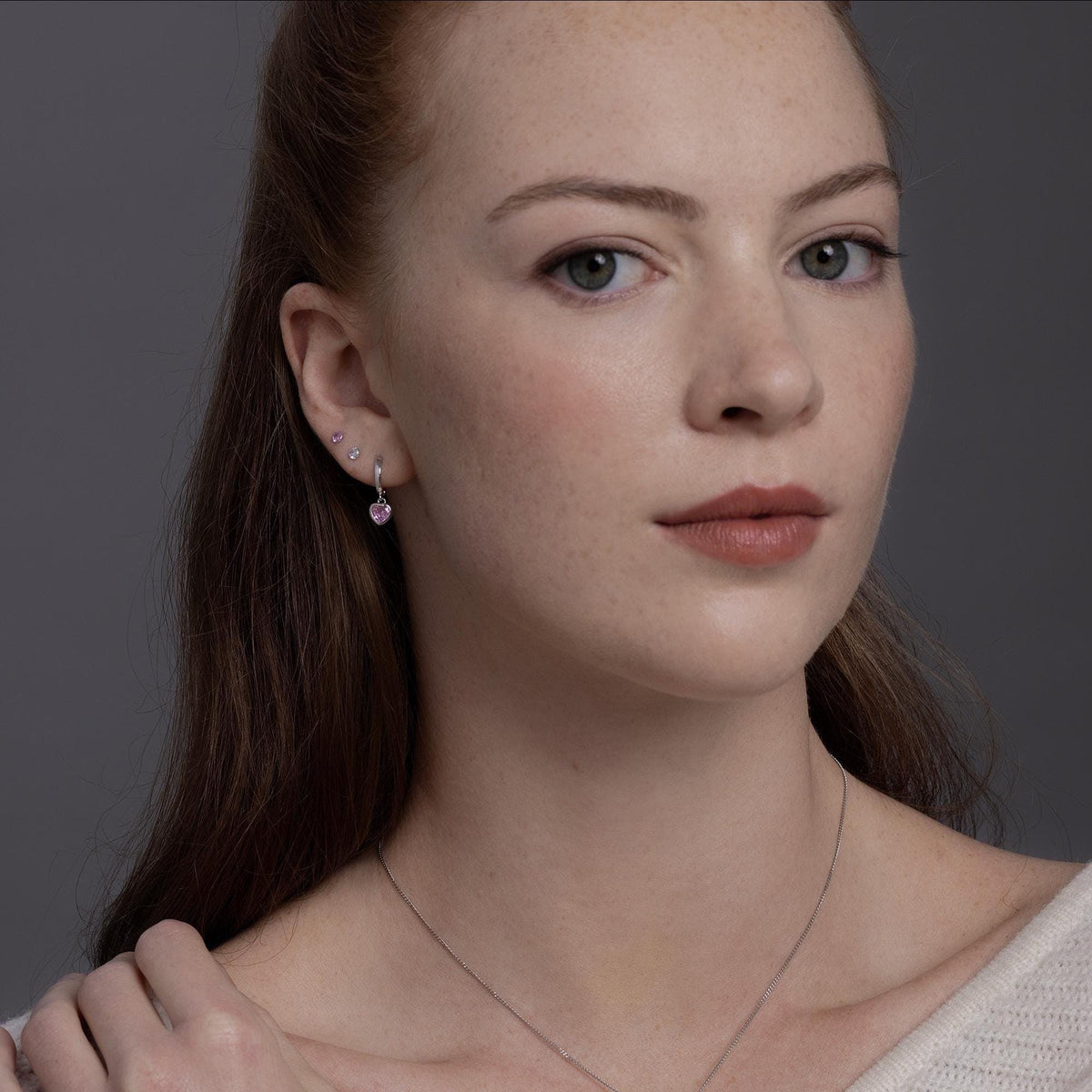 Tiny Birthstone CZ Stud Earrings