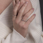 Extra Tiny Little Moon Skinny Ring