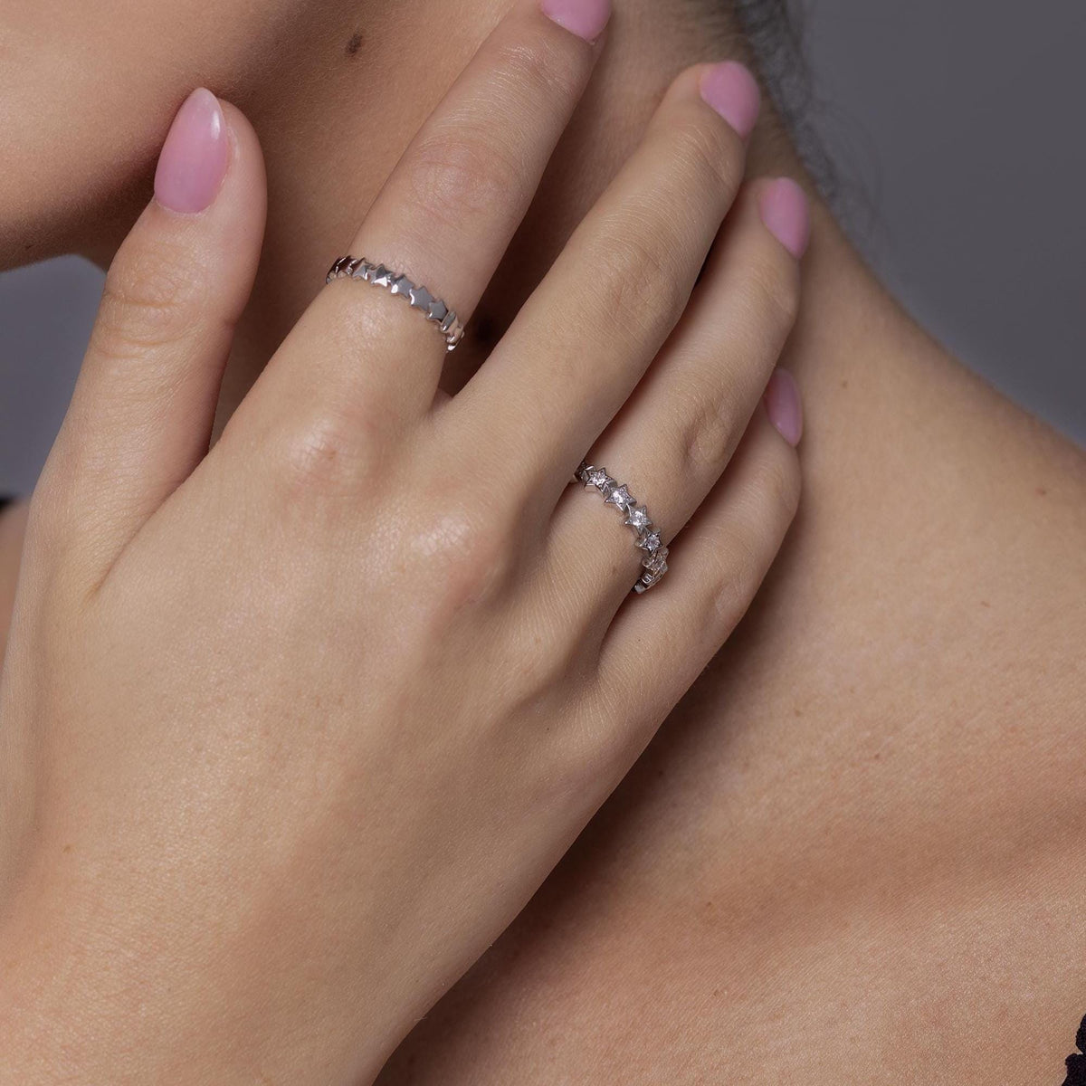 Tiny Little Star Infinity Stacking Ring