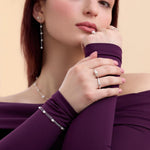 Freshwater Pearl Gemstone Ring with CZ Accents