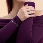 Double Layer Oval Freshwater Pearl Station Bracelet