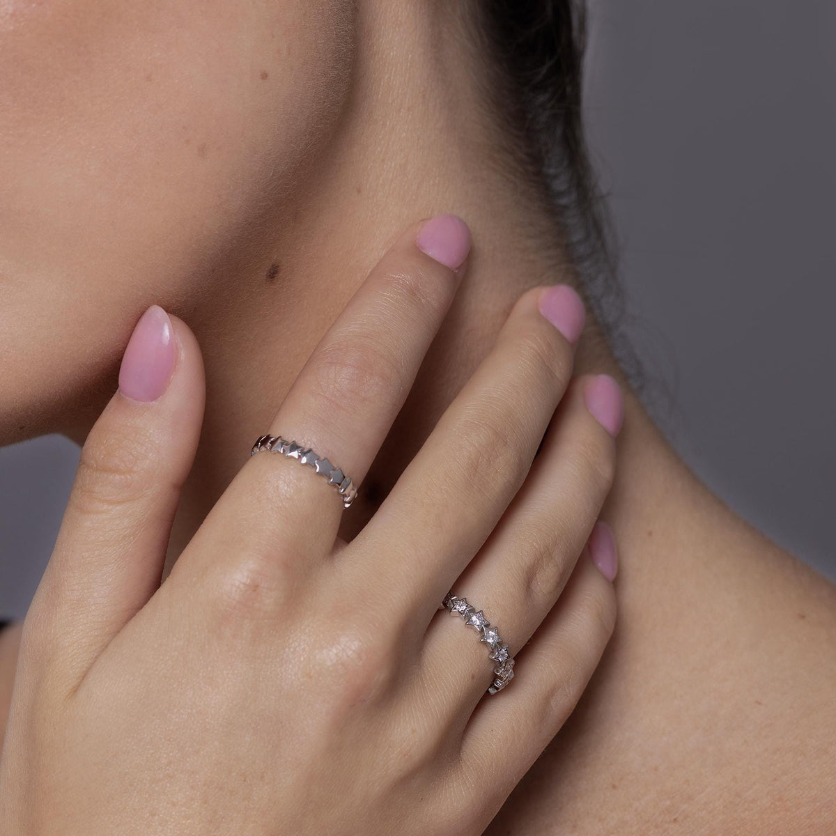 Tiny Little Star Infinity Stacking Ring