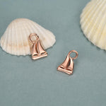 Sterling Silver Sailboat Charm Pair For Hoop Earrings