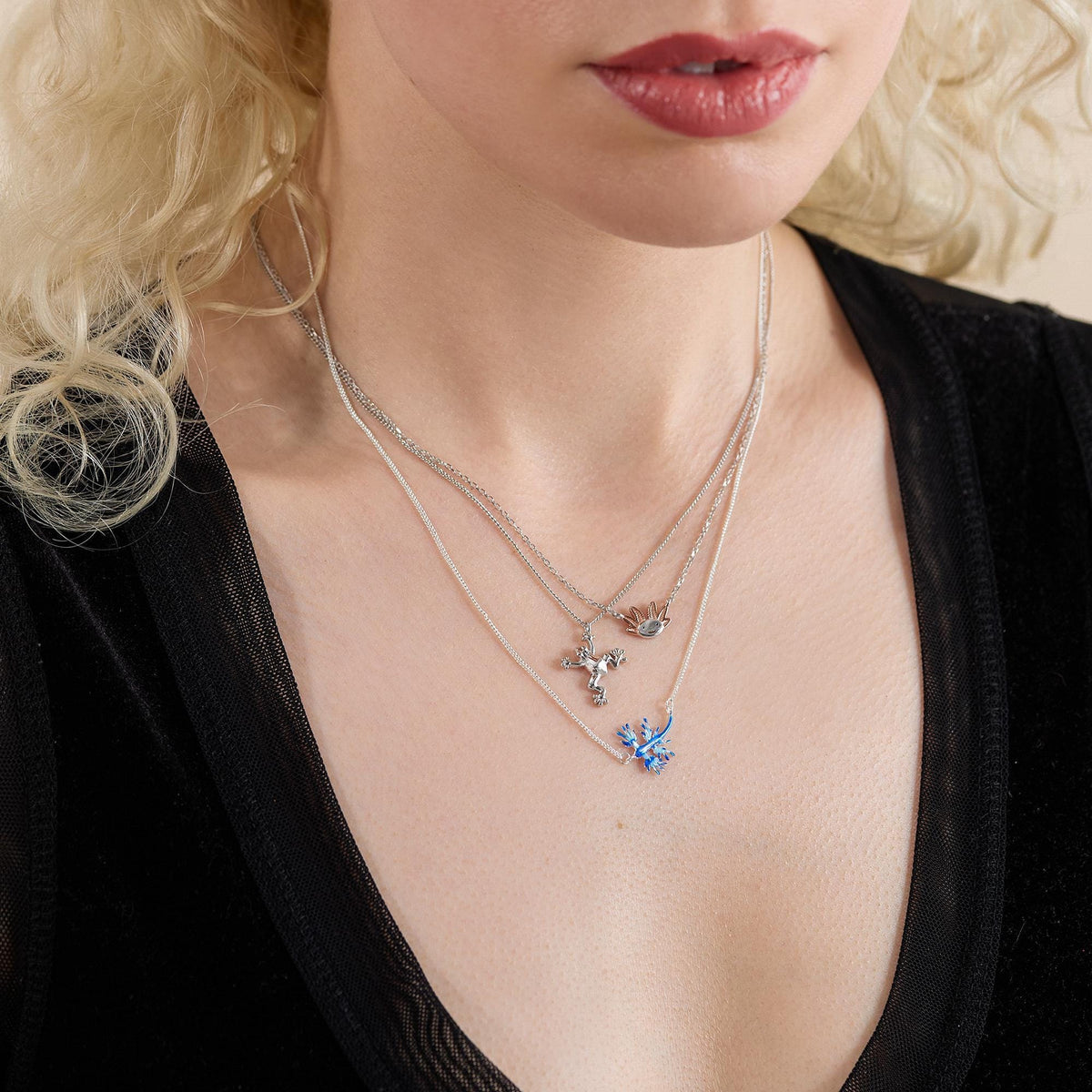 Axolotl Charm Necklace
