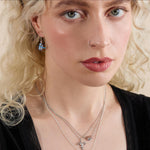 Enamel Blue Sea Dragon Hook Earrings
