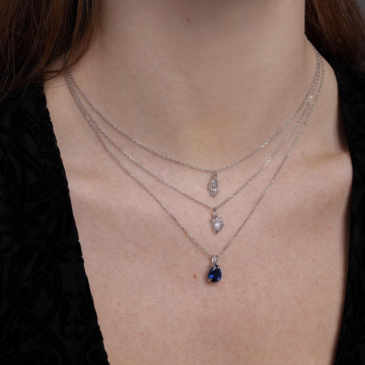 Anatomical Heart Pendant Necklace