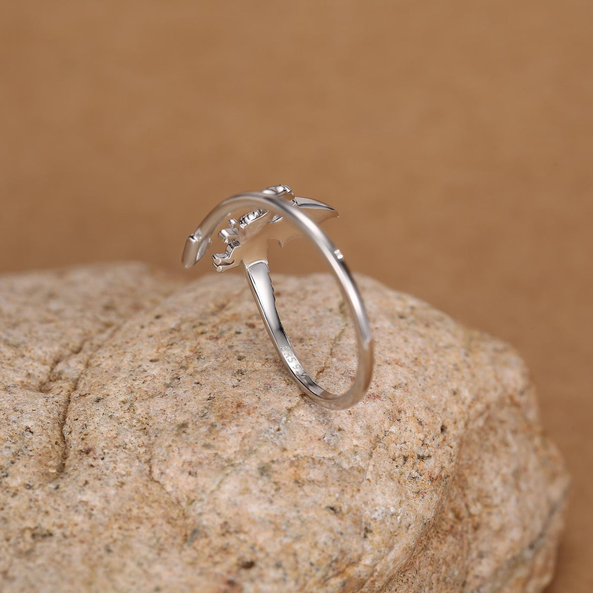 Sterling Silver Dragon Wrap Ring