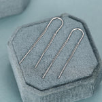 Sterling Silver Double Chain Threader Earrings