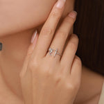 Sterling Silver Dragon and Sword Ring
