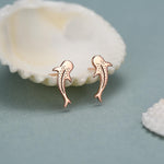 Sterling Silver Whale Shark Stud Earrings