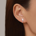 Sterling Silver Whale Shark Stud Earrings