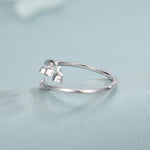 Sterling Silver Lily of the Valley Wrap Ring
