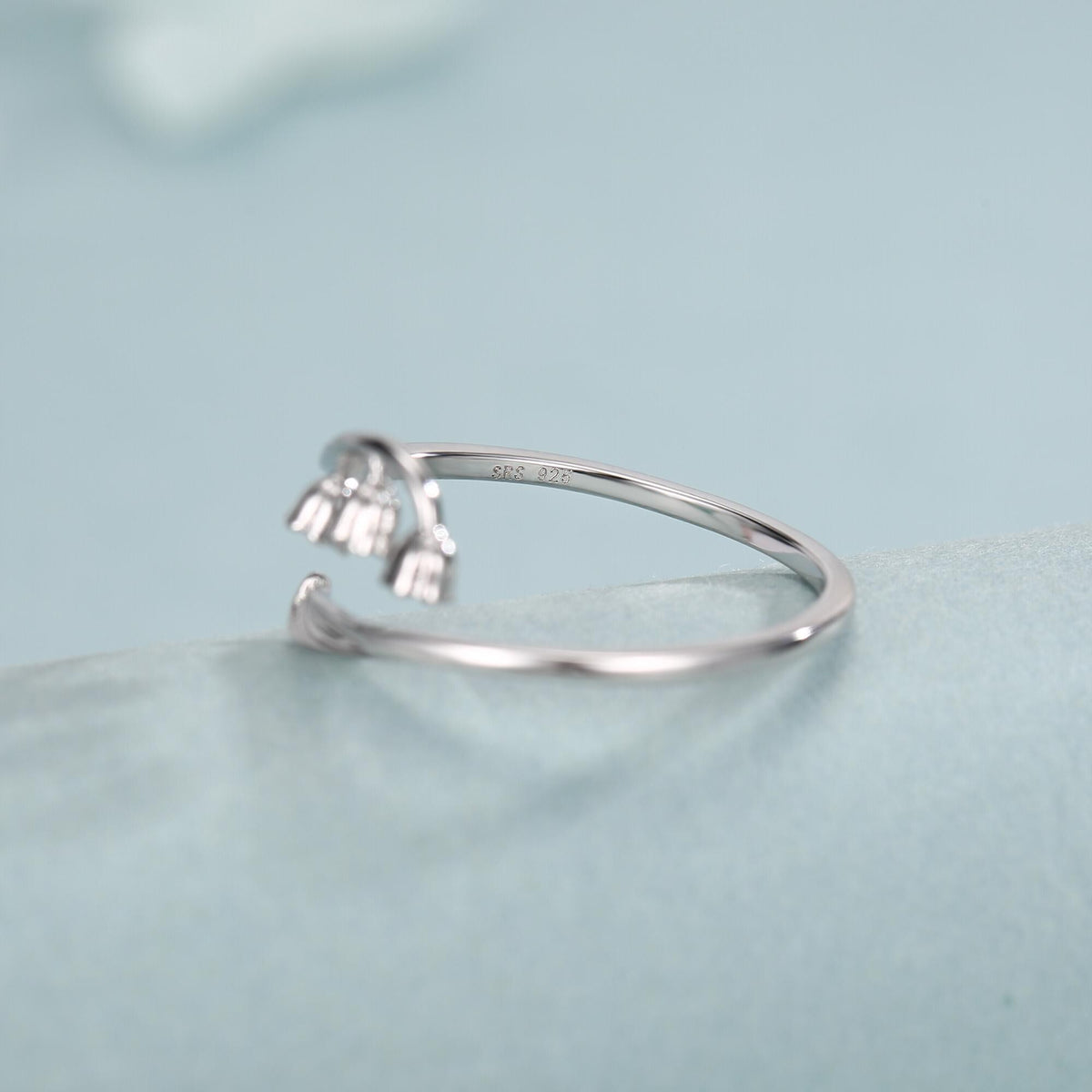 Sterling Silver Lily of the Valley Wrap Ring