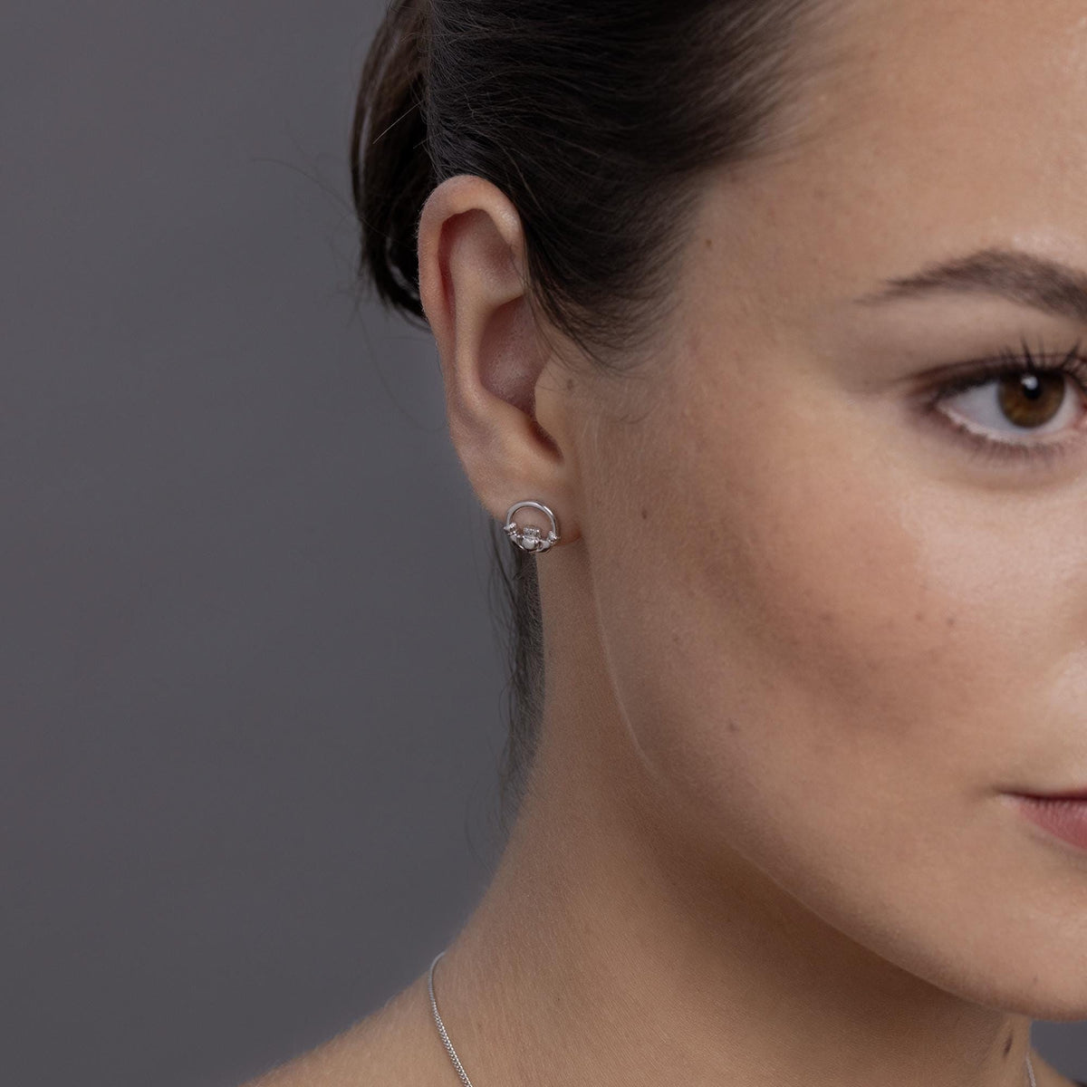 Claddagh Stud Earrings