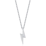Tiny Lightning Bolt Pendant Necklace