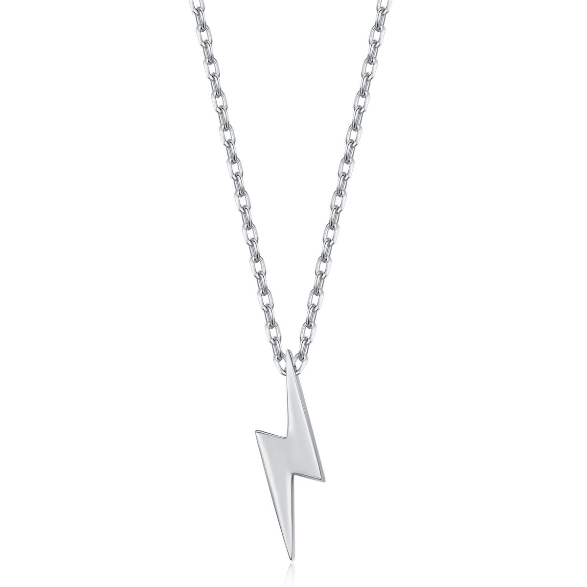 Tiny Lightning Bolt Pendant Necklace