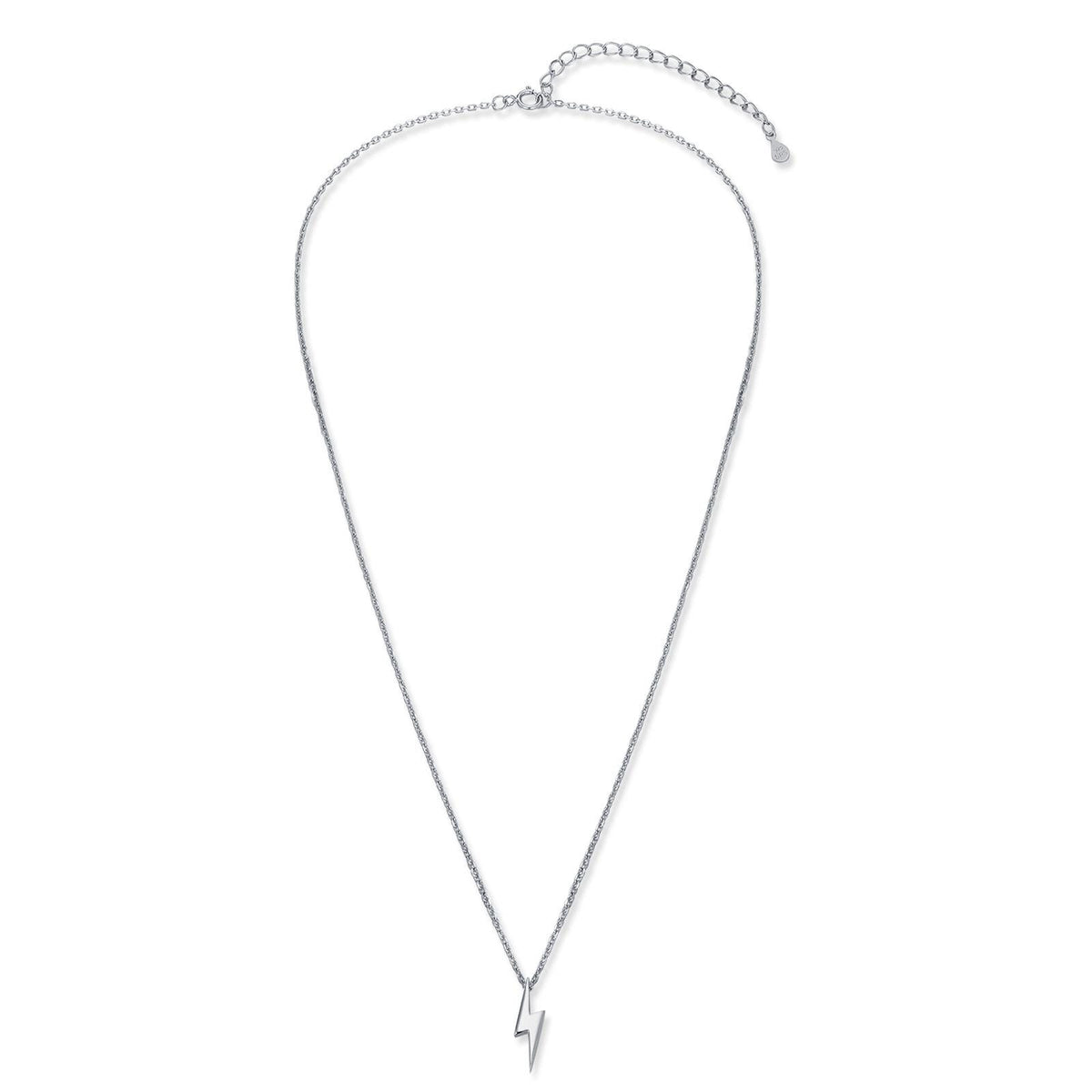 Tiny Lightning Bolt Pendant Necklace