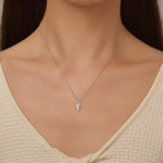 Tiny Lightning Bolt Pendant Necklace