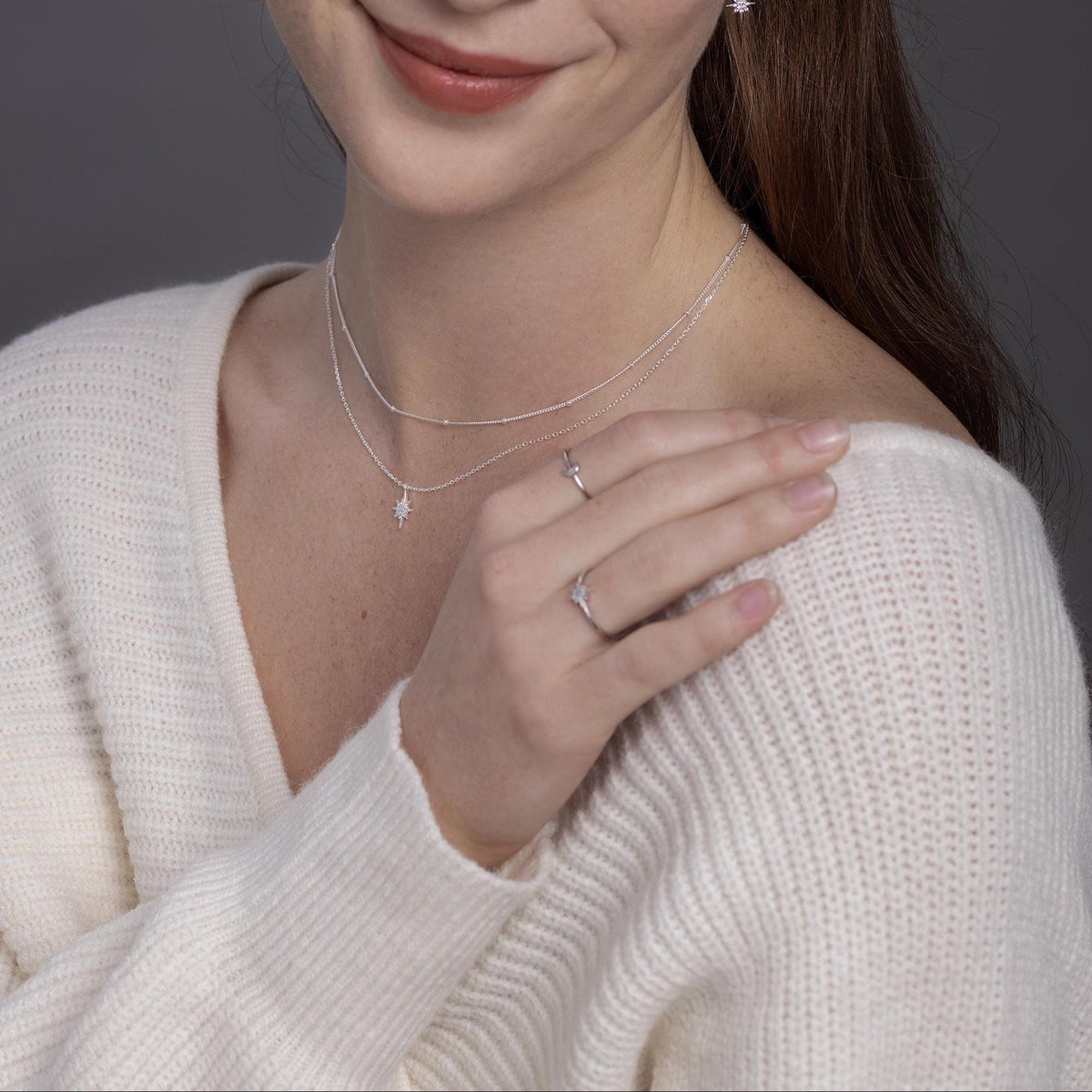 Extra Tiny Little Moon Skinny Ring