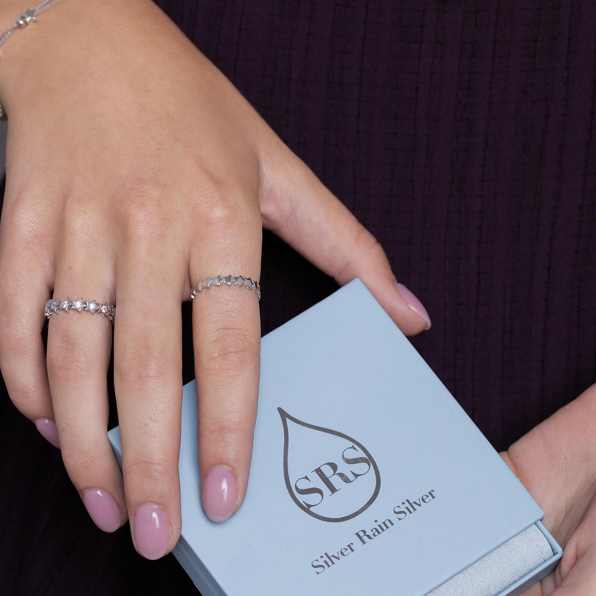 Tiny Little Star Infinity Stacking Ring