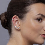 White Opal Ear Cuffs