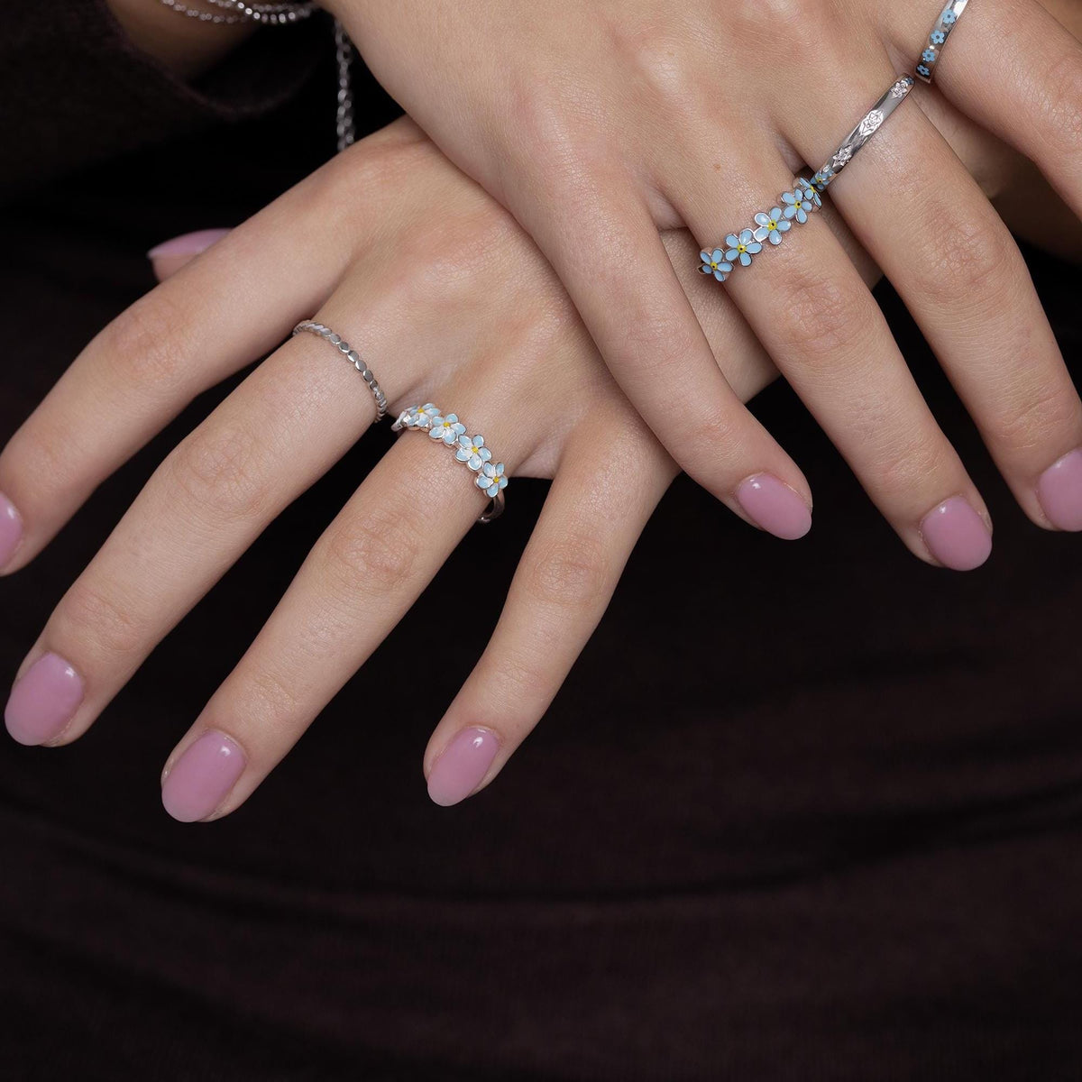 Beaded Dot Stacking Ring