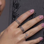 Sterling Silver Gothic Trefoil Cut Out Ring
