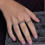 Sterling Silver Gothic Trefoil Cut Out Ring