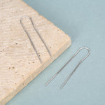 Sterling Silver Double Chain Threader Earrings