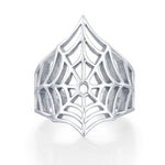 Sterling Silver Spider Web Ear Cuff