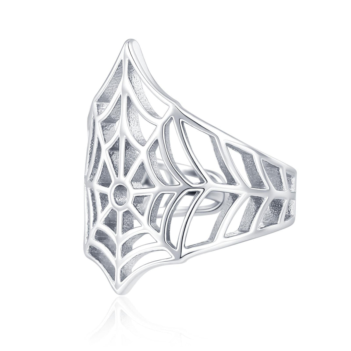 Sterling Silver Spider Web Ear Cuff