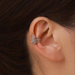 Sterling Silver Spider Web Ear Cuff