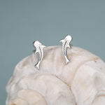 Sterling Silver Whale Shark Stud Earrings