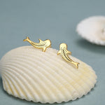 Sterling Silver Whale Shark Stud Earrings